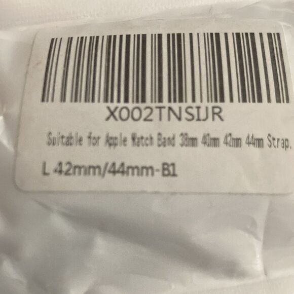 Black scrunchie smart watch replacement band 42/44mm - Picture 4 of 4